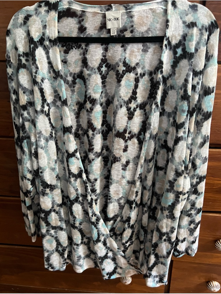 Nic+Zoe Sand Dollar Multi Way Open Cardigan